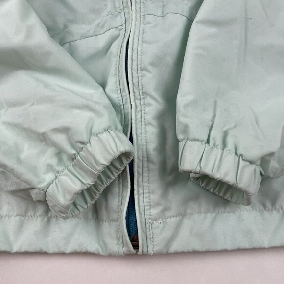 Columbia Hooded Windbreaker Youth Girls (7-8) Nylon Shell Mesh Lining Green - Picture 12 of 14